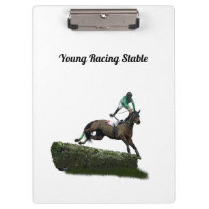 Porte-bloc Jockey Cheval En Porte - bloc Vert