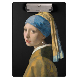 Porte-bloc Johannes Vermeer - Fille avec une oreille perle