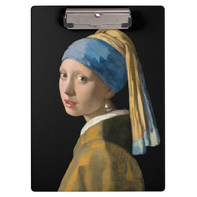Porte-bloc Johannes Vermeer - Fille avec une oreille perle (Devant)