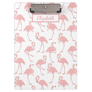 Porte-bloc Joli Flamant rose rose