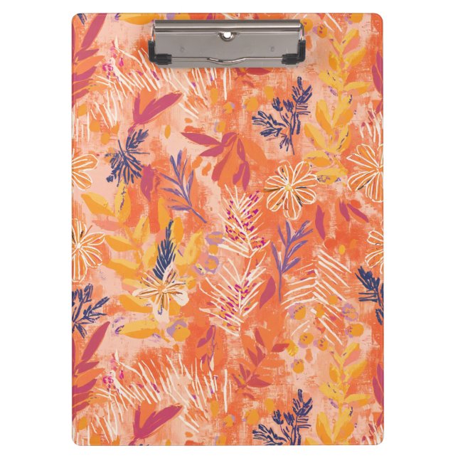 Porte-bloc Joli Fleurs sauvages aquarelle (Devant)