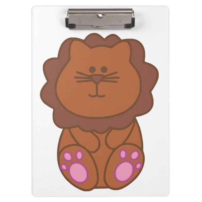 Porte-bloc Joli Lion Cartoony Brown (Devant)