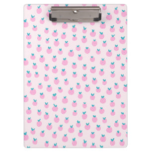 Porte-bloc Joli motif de fraise rose – Fille kawaii