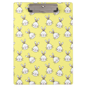 Porte-bloc Joli Motif lapin blanc de Pâques