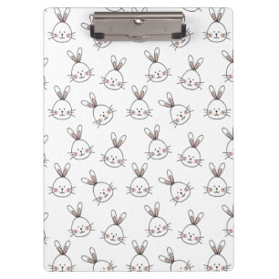 Porte-bloc Joli Motif lapin blanc de Pâques