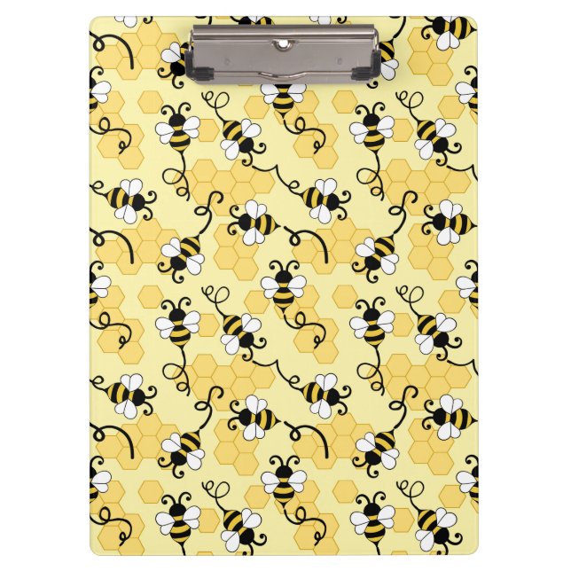 Porte-bloc Joli petit motif abeilles (Devant)