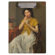 Jolie femme mangeant des bonbons sucrés (par Ludwi