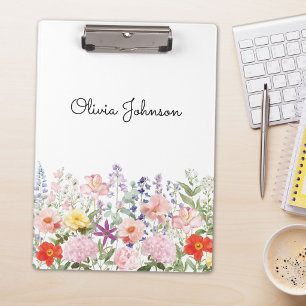 Porte-bloc Jolies Fleurs Colorées Jardin Floral Personnalisé