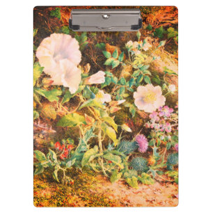 Porte-bloc Jolies fleurs de pétunias vintage peinture florale