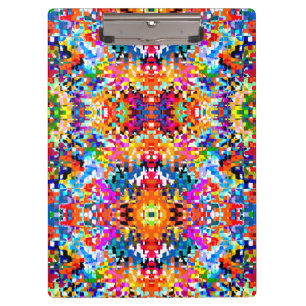 Porte-bloc Jolis carrés abstraits colorés