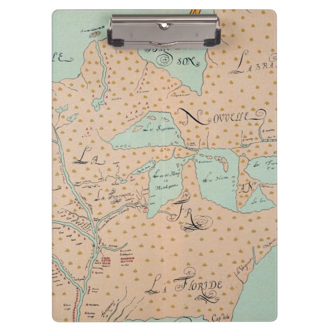 PORTE-BLOC JOLLIET : L'AMÉRIQUE DU NORD 1674 (Devant)