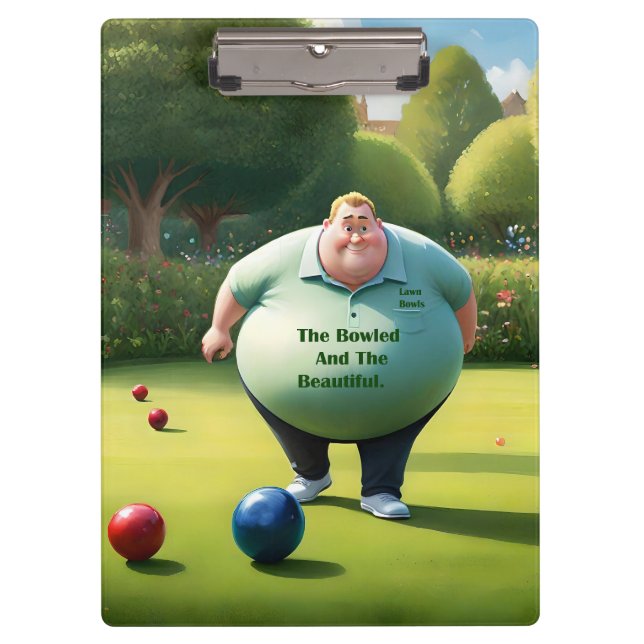 Porte-bloc Jolly Lawn Bowler Man, (Devant)