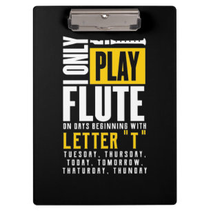 Porte-bloc Jouer uniquement de la flute
