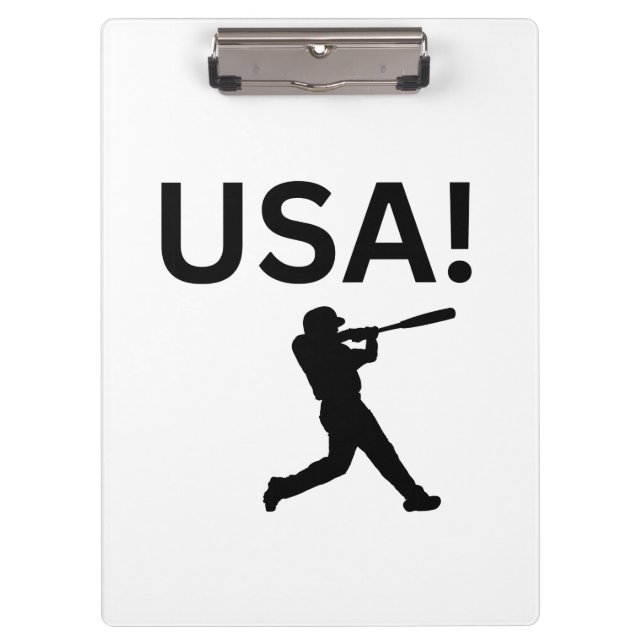 Porte-bloc joueur de baseball américain utilisant dot comme b (Devant)
