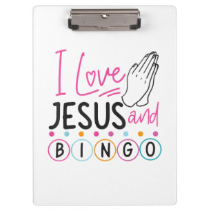 Porte-bloc Joueur de Bingo Jésus Foi Chrétien J'aime Jésus An