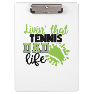 Porte-bloc Joueur de tennis Vivre cette vie de papa de tenn
