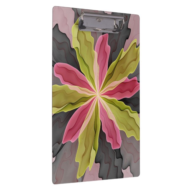 Porte-bloc Joy, Vert rose Anthracite Imaginaire Fleur Fractal (Swatch)