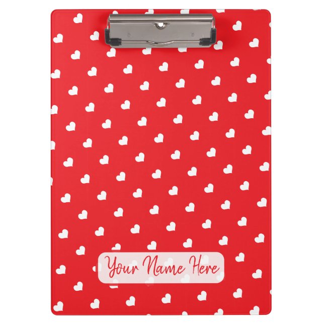 Porte-bloc Joyeuse Saint-Valentin Moderne Motif d'Amour (Devant)