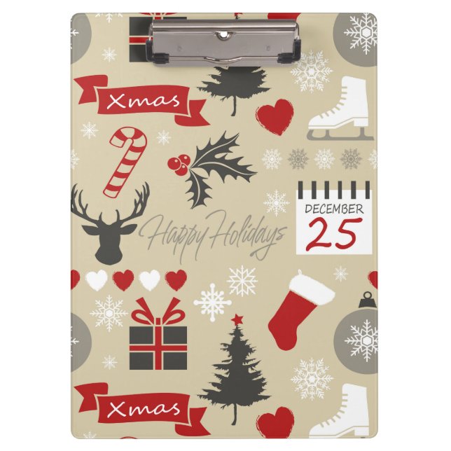 Porte-bloc Joyeuses fêtes (Devant)