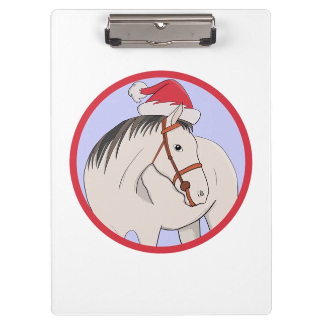 Porte-bloc Joyeux Cheval de Noël (Devant)