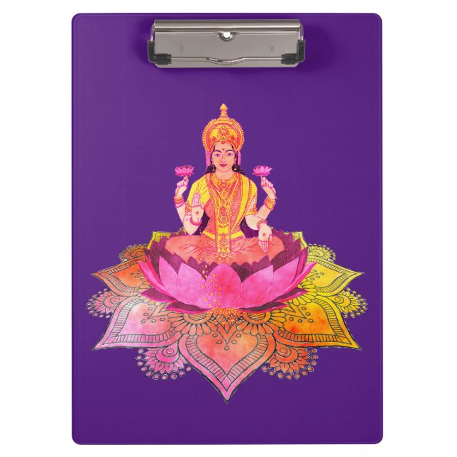 Porte-bloc Joyeux Diwali - Deepalavi déesse Lakshmi 4 (Devant)