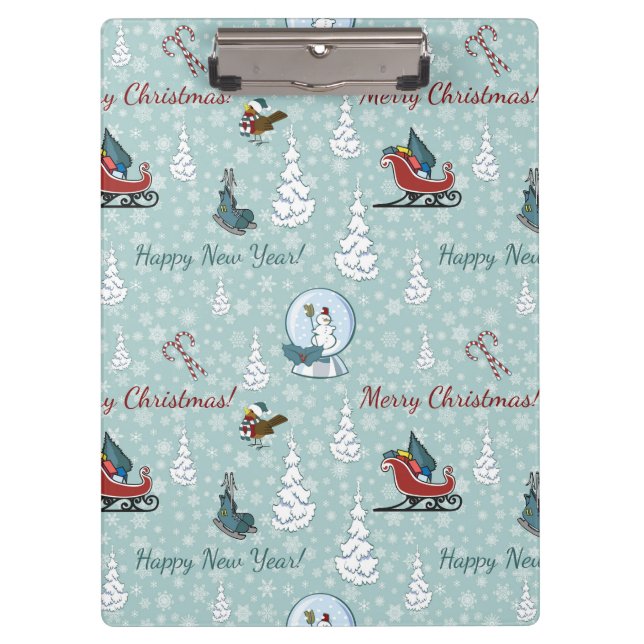 Porte-bloc Joyeux motif de Noël (Devant)