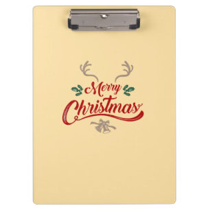 Porte-bloc Joyeux Noël Design Vintage Rouge et vert