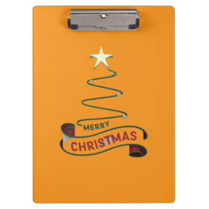 Porte-bloc Joyeux sapin de Noël minimaliste avec design d'éto