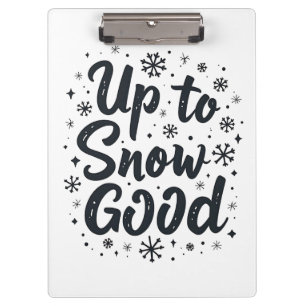 Porte-bloc Jusqu'à Neige Bon Drôle Flocon de Neige de Noël Hi