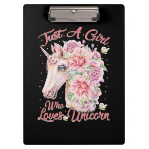 Porte-bloc Just Girl Who Loves Unicorn