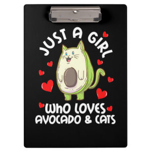 Porte-bloc Juste Une Fille Qui Aime L'Avocado Et Les Chats