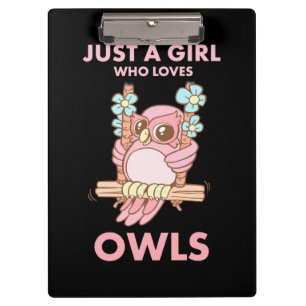 Porte-bloc Juste Une Fille Qui Aime Les Chouettes