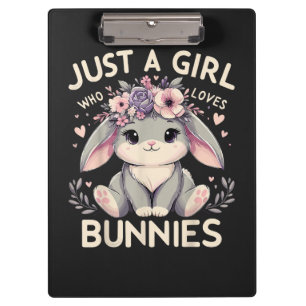 Porte-bloc Juste Une Fille Qui Aime Les Lapins