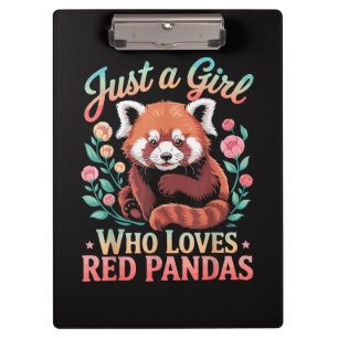 Porte-bloc Juste Une Fille Qui Aime Les Pandas Rouges