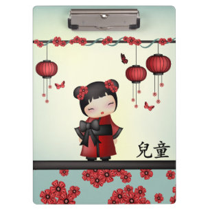 Porte-bloc Kaiko le Kokeshi "enfant "