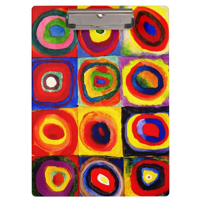 Porte-bloc Kandinsky Farbstudie Quadrates Cercles Art  (Devant)