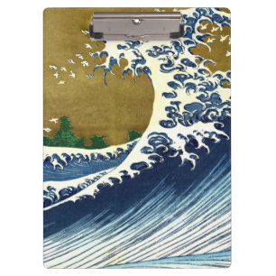 Porte-bloc Katsushika Hokusai - Grande vague colorée