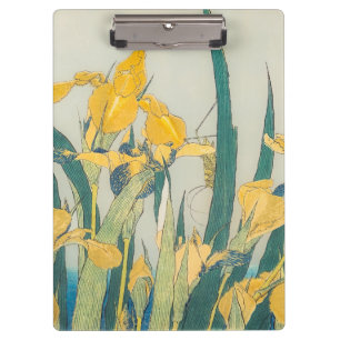 Porte-bloc Katsushika Hokusai - Grasshopper et Iris