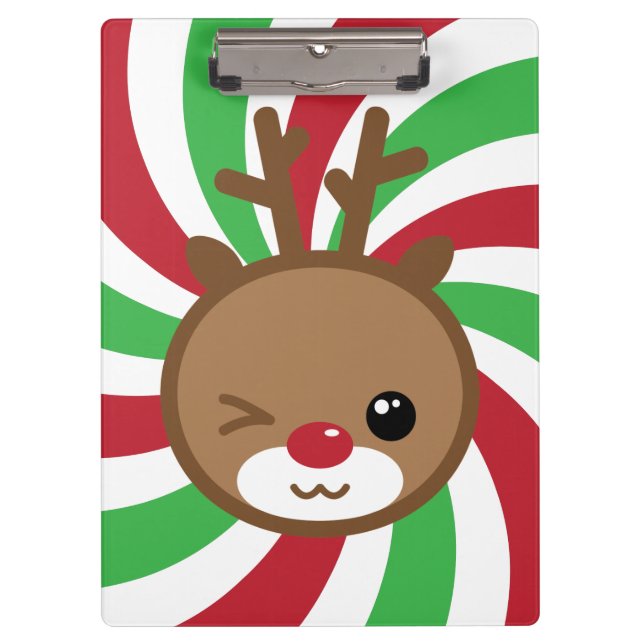 Porte-bloc Kawaii Reindeer Porte - bloc (Devant)