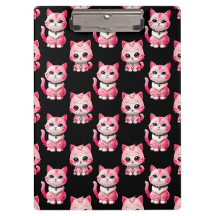 Porte-bloc Kawaii Rose Kitty Cats Design