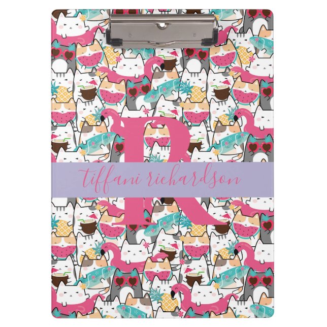 Porte-bloc Kawaii Summer Cute Kitty Cats (Devant)