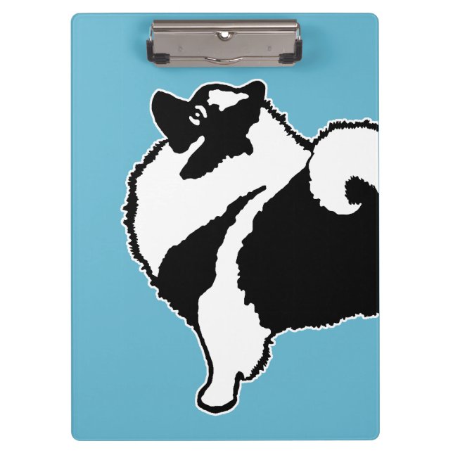 Porte-bloc Keeshond Graphics - Cute Original Chig Art (Devant)
