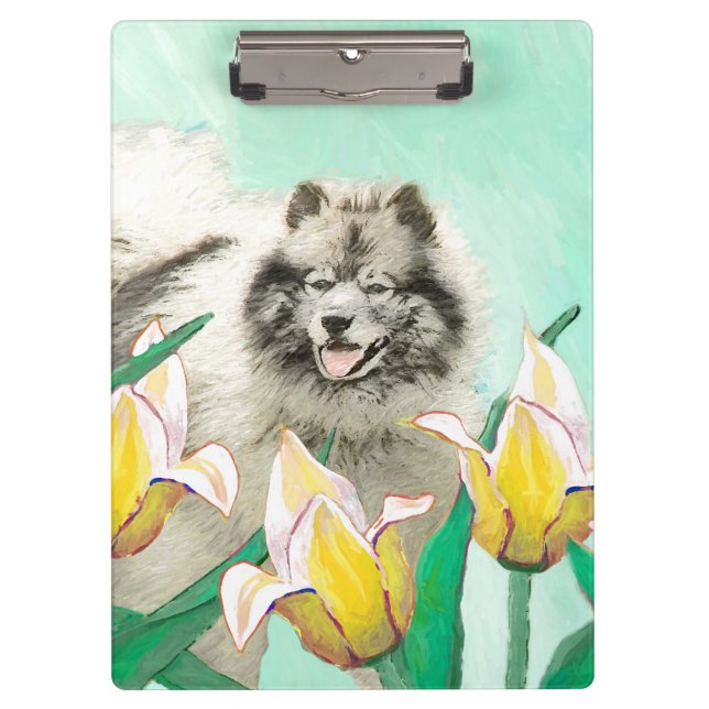 Porte-bloc Keeshony in Tulips Peinture mignonne Original Chie (Devant)