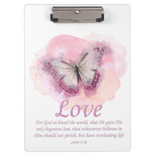 Porte-bloc La Bible chrétienne des femmes Verse Papillon :Am