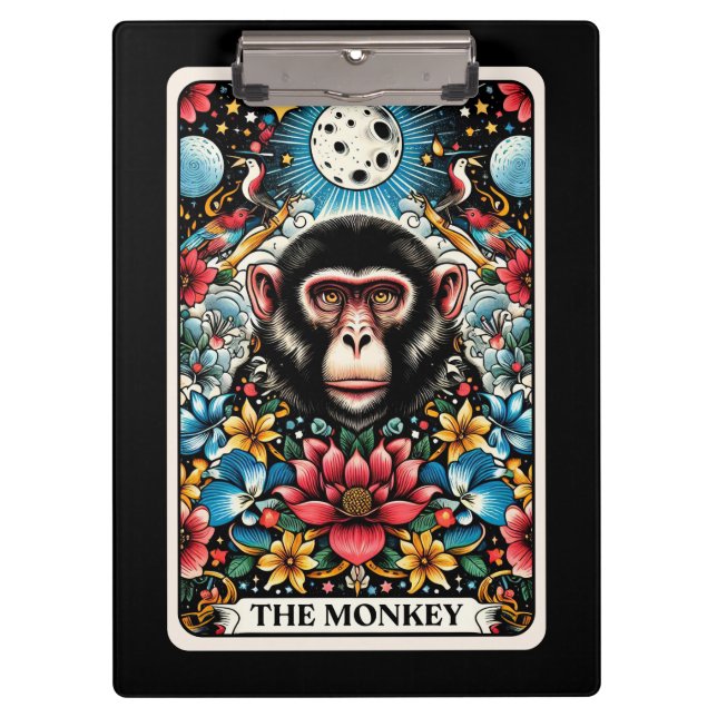Porte-bloc La carte de tarot du singe (Devant)