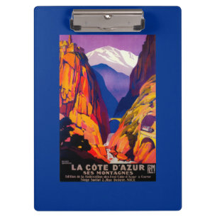 Porte-bloc La Cote d'Azur PosterEurope vintage 2