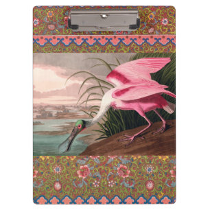 Porte-bloc La faune des oiseaux d'Audubon de Spoonbill Roseat