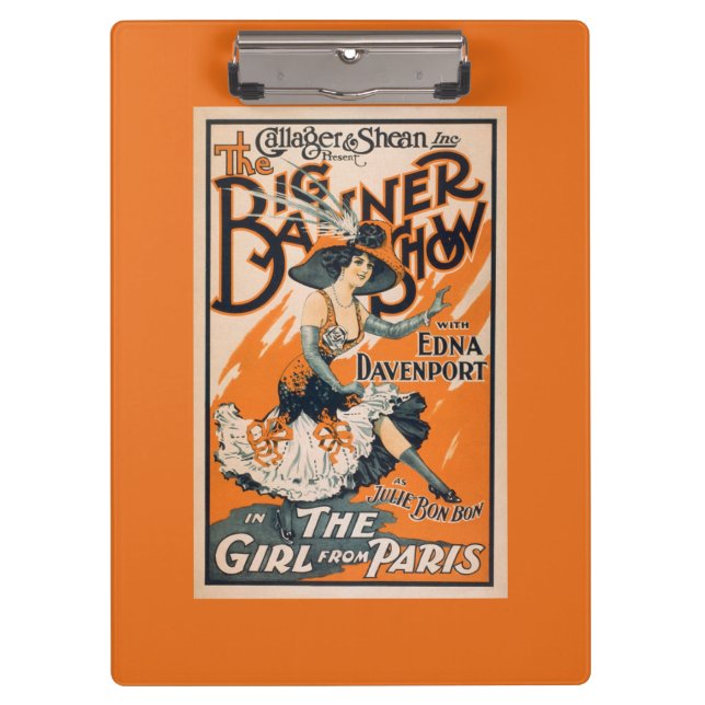 Porte-bloc La grande exposition de bannière "la fille de (Devant)