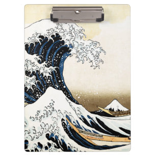 Porte-bloc La Grande Vague au large de Kanagawa Hokusai, art 