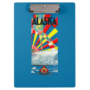 Porte-bloc La ligne affiche de l'Alaska de paquebot